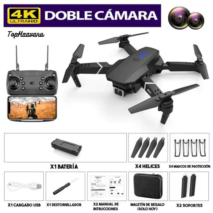 Combo Grabación: Dron Doble Camara 4k DroneXplorer™ + GP HERO 3 GRATIS 🎁