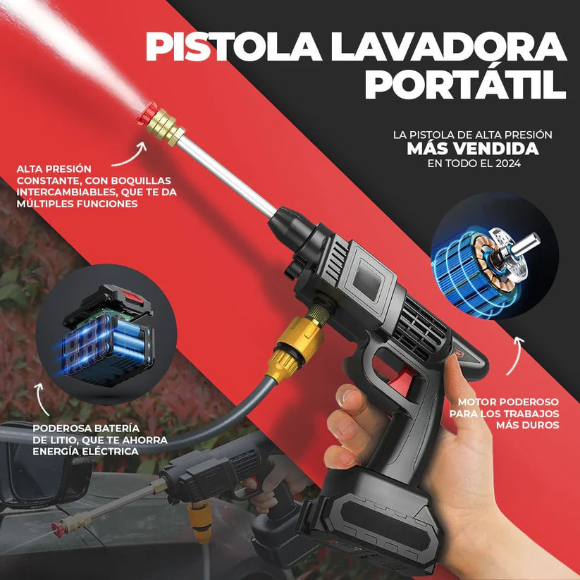 Pistola Hidrolavadora Portátil